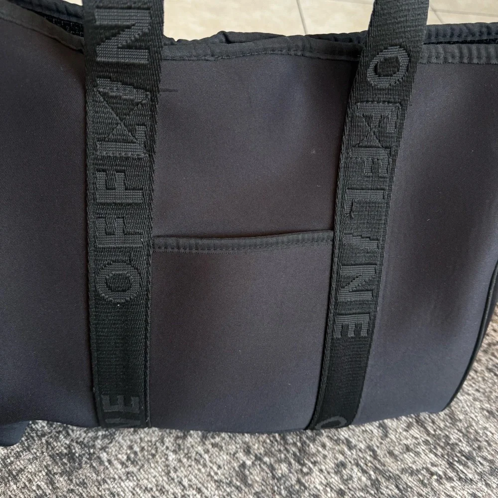 OFFLINE By Aerie Black Neoprene Tote Bag Gym Carry-On Workout Travel
